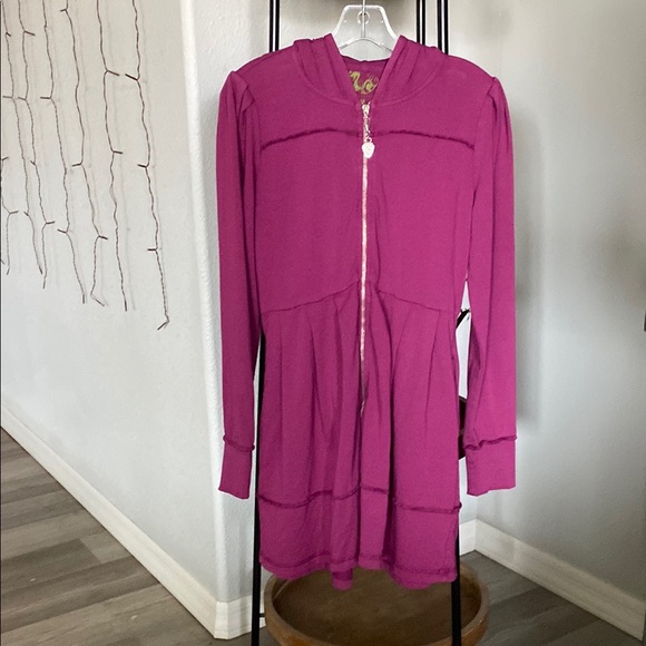 Boston Proper Pleated Long Zip Jacket - Picture 5 of 6